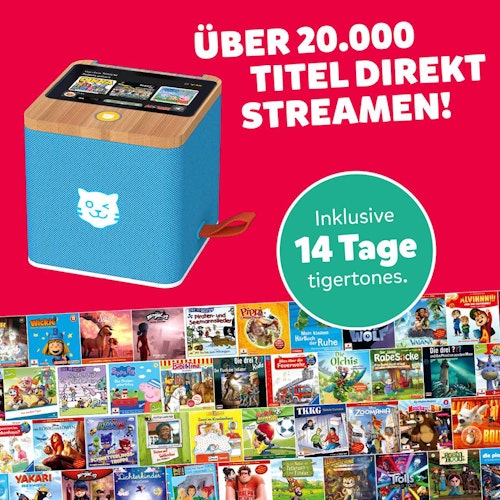Tigerbox – blaue Hörbox für Kinder