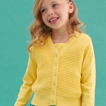Strickjacke Ripp-Bündchen mint