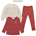 Vorschaubild 3/4 Shirt Blumen-Aufnäher gestreift