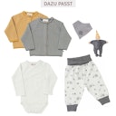 Vorschaubild Kuschelige Baby Strickjacke Ringel