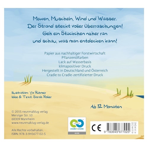 Komm, wir gehen näher ran! Pflanzlich gefärbtes Buch - Meer