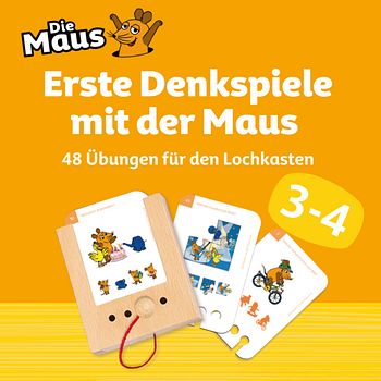 Verknüpfungsspiele mit der Maus 3-4 J. Kartensatz (ohne Lochkasten)