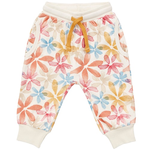 Blumen Sweat Babyhose Bündchen