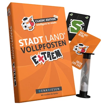 Stadt Land Vollpfosten® Classic - Das extreme Denkspiel ab 12 Jahren