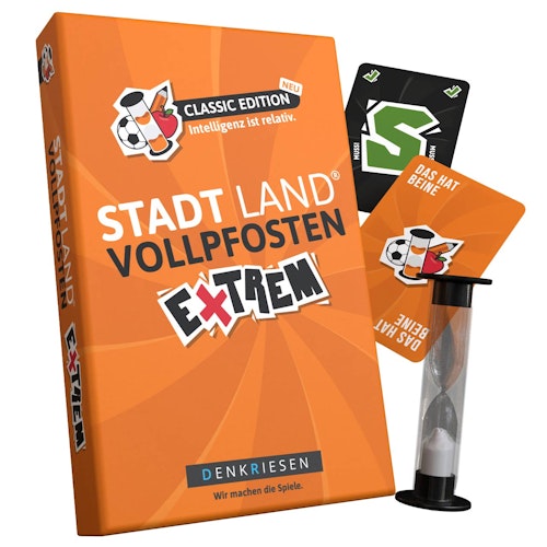 Stadt Land Vollpfosten® Classic - Das extreme Denkspiel ab 12 Jahren