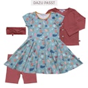 Vorschaubild Flatterkleid kurzarm Blumen