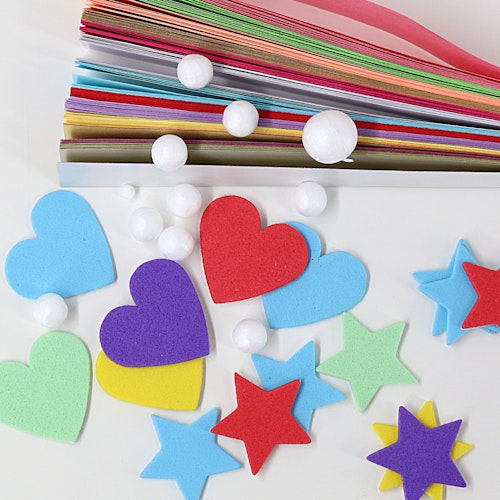 Bastelkoffer groß pink 800 Teile ab 5 Jahren