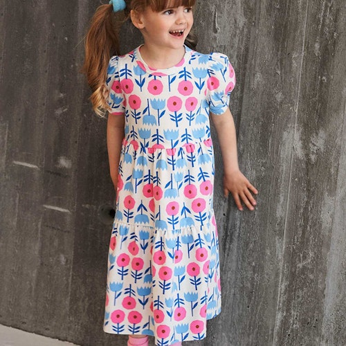 Stufen Kleid Blätter