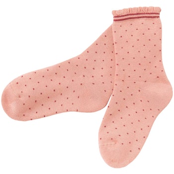 Frotteesocken Punkte rosa