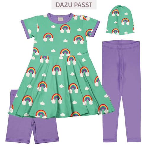 Flatterkleid kurzarm mit Alloverprint 