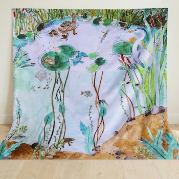 Spieltuch Bio-Baumwolle Teich 100 x 100 cm