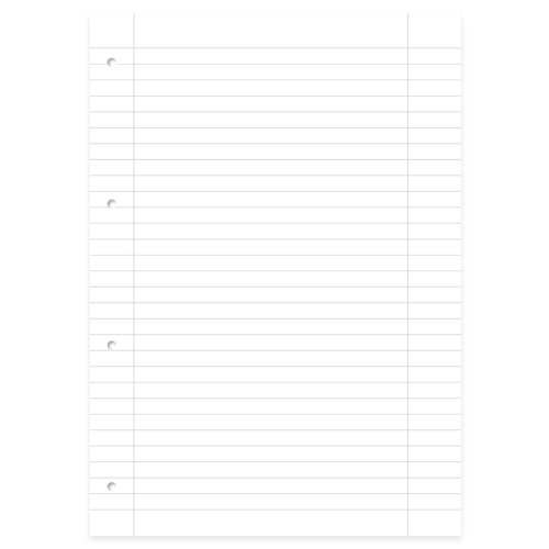 Collegeblock liniert mit Rand – Lineatur 27, DIN A4 70 g/m2