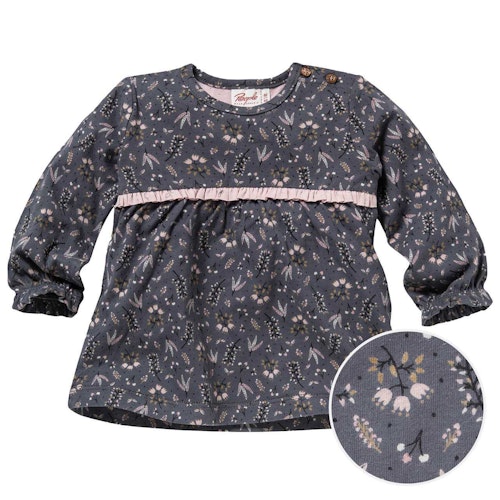 Lockeres Langarmshirt Blümchen