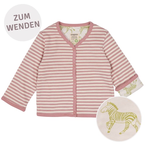 Gestreifte Wendejacke
