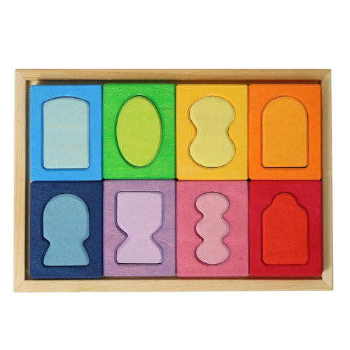 Bauspiel Fenster bunt 18,6 x 26,6 cm