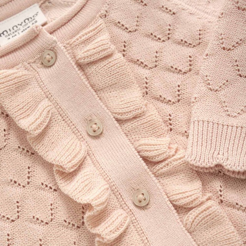 Strickjacke Rüschen