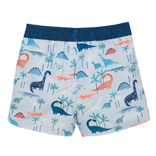 Badeshorts mit Schwimmwindel Dinos