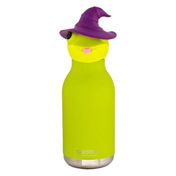Spookies Edelstahltrinkflasche mit Trinkhalm Hexe 460 ml