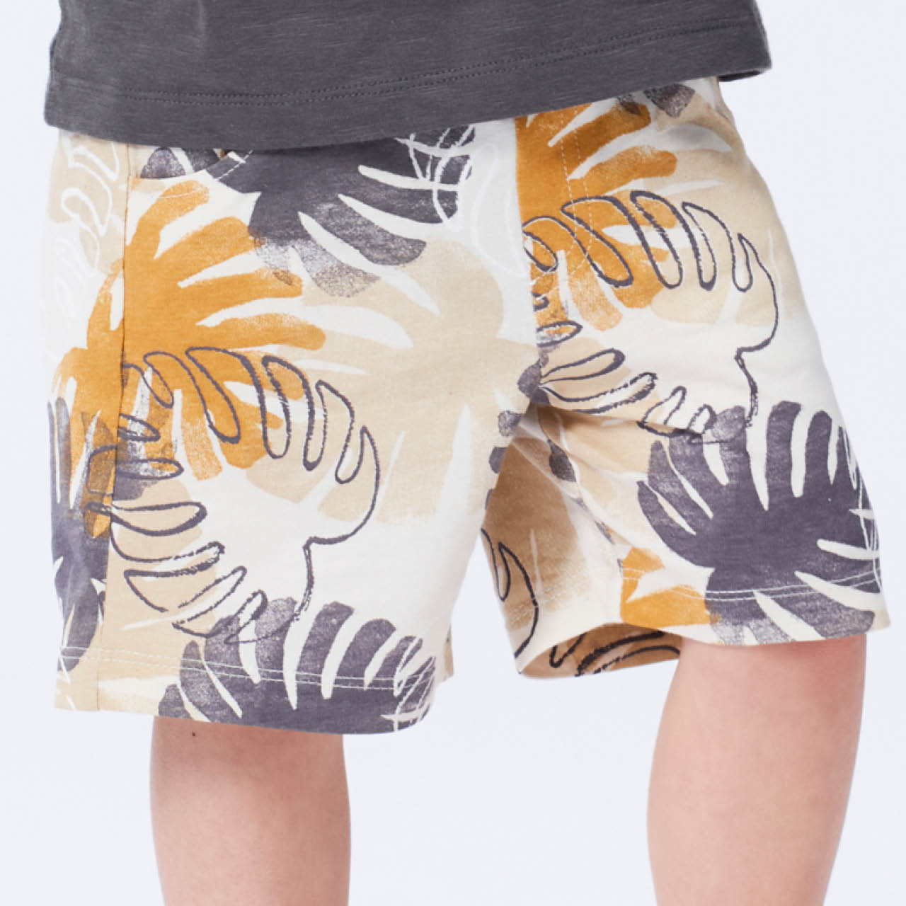 Leichte Jersey Blätter Shorts