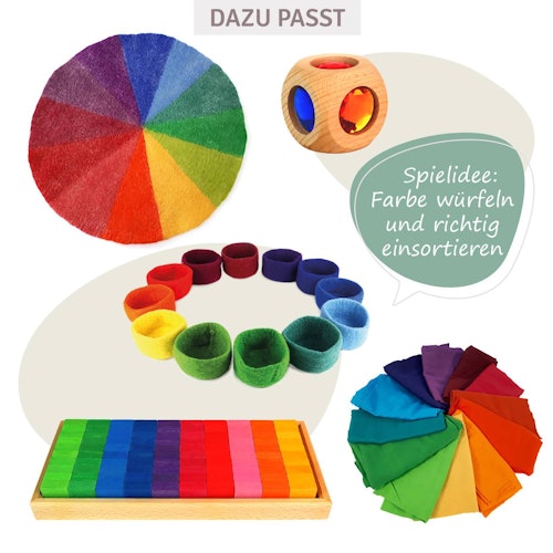 Farbenkreis aus Filz