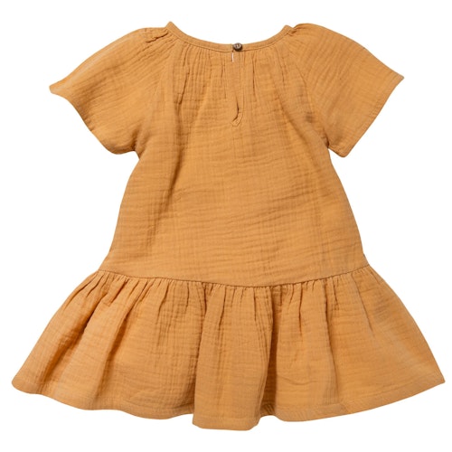 Leichtes Musselin Kleid kurzarm