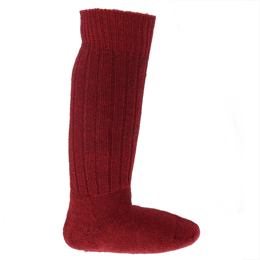 Lange Halbplüsch Wollsocken zB Gummistiefel