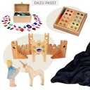 Vorschaubild Spieltuch Seide schwarz mittel 89 x 89 cm