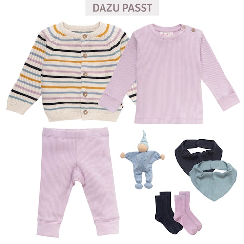 Gerippte Babysocken Doppelpack