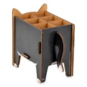 Vorschaubild Stiftehalter Katze – Holz Stiftebox mit Stecksystem