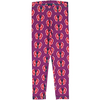 Jersey Leggings Schmetterling violett