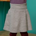 Vorschaubild Warmer Woll Rock mit Strickbund