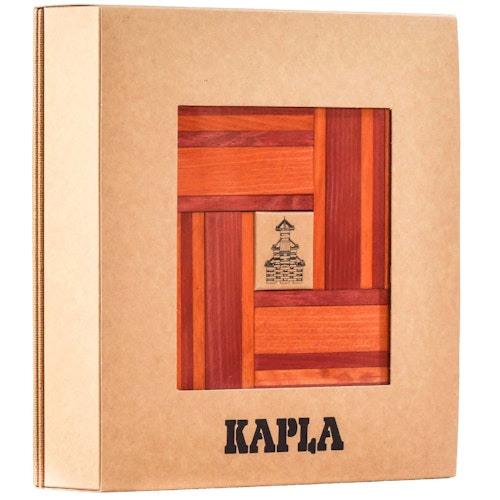Steine Buch und Farben 40er Set (rot/orange)