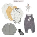 Vorschaubild Kuschelige Baby Strickjacke Ringel