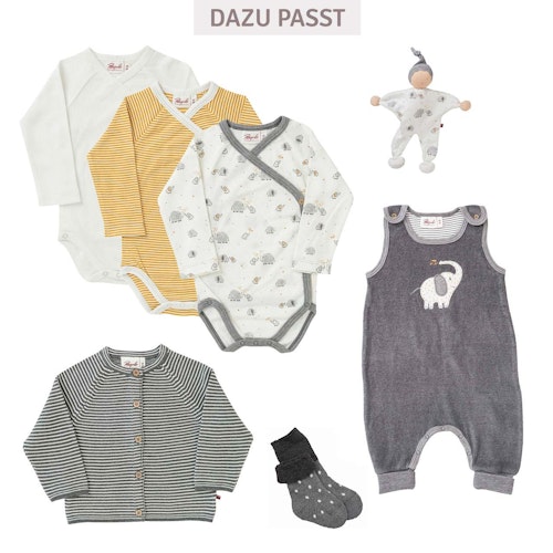 Kuschelige Baby Strickjacke Ringel