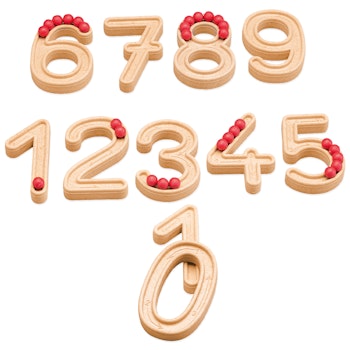 11 Ziffern aus RE-Wood® - Zahlen lernen ab 5 Jahren