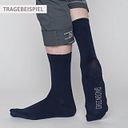 Vorschaubild Tennissocken blau mit lila Streifen 37/40