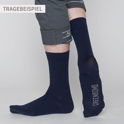 Tennissocken blau mit lila Streifen 37/40