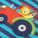 Vorschaubild Streifen T-Shirt kurzarm Blume