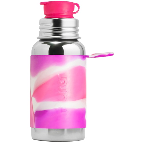 Trinkflasche Sportverschluss 550 ml pink swirl