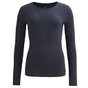 Vorschaubild Damen Langarmshirt gerippt blau