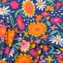 Vorschaubild Langarm Stufenkleid Blumen