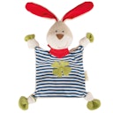 Vorschaubild Bio Schmusetuch Hase mit Glückskleeblatt