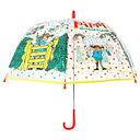 Vorschaubild Transparenter Regenschirm mit fröhlichem Motiv