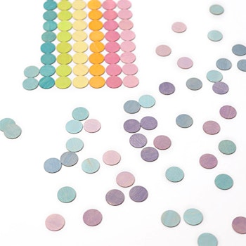 120 Konfettitaler pastell Kindergeburtstags Deko