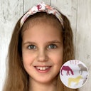 Vorschaubild Elastisches Haarband Jersey Pferde