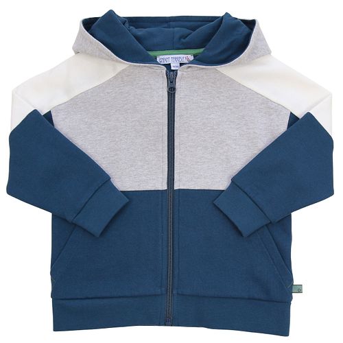 Sweatjacke Colourblock grün