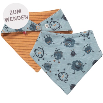 Wende Dreiecktuch Frechdachse blaugrau