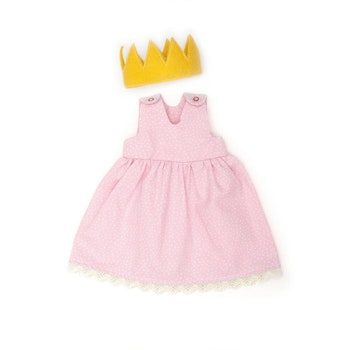 Puppenkleid Prinzessin + Zubehör rosa