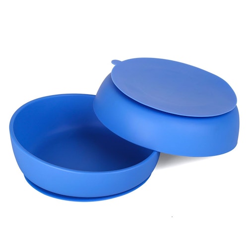Esslernschüssel für Babys - Doidy Bow blau