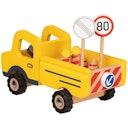 Vorschaubild Holzauto für die Baustelle – mit Verkehrsschildern